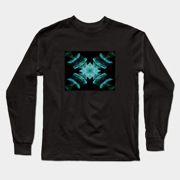 Sat-Teal-Light Long Sleeve T-Shirt by ArtistsQuest